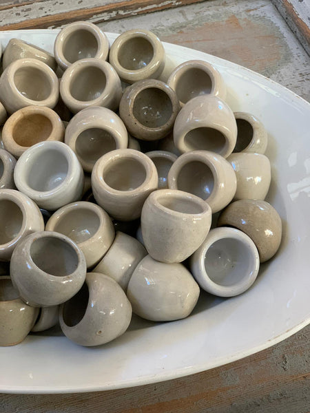Vintage Escargot Stoneware Pots