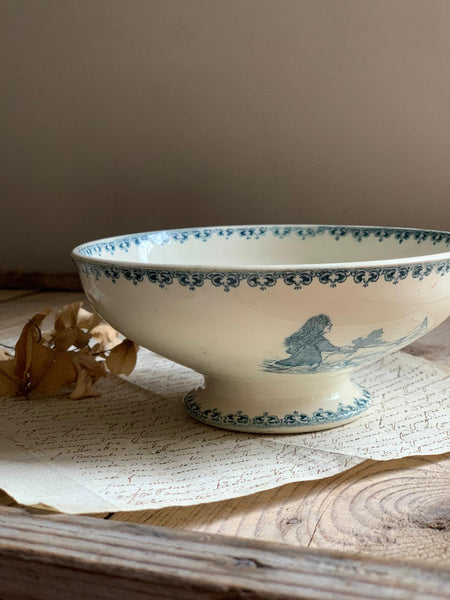 Amazing Dog French Vintage Cafe Au Lait Bowl