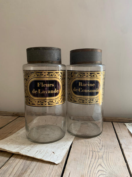 Antique French Chemist Bottles