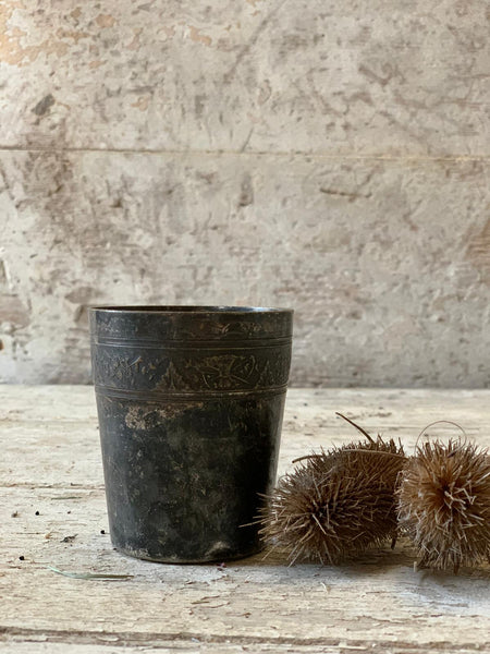 French Cup Candle in Seasalt & Woodsage