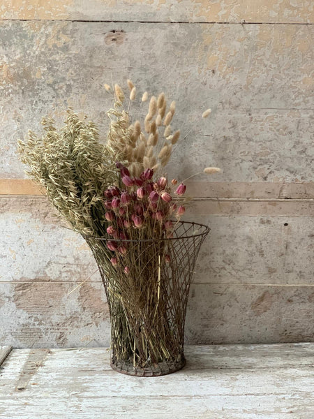 Rustic Metal Bin