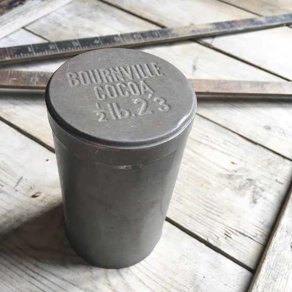 Vintage Bournville Cocoa 1/2 Pound Tin