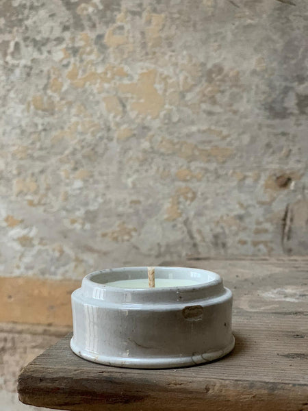 Medium Vintage Paste Pot Candle in Seasalt & Woodsage