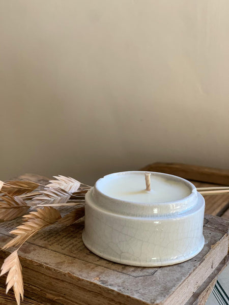 Medium Vintage Paste Pot Candle in Earl Grey & Cucumber