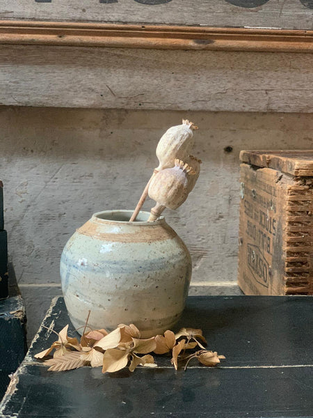 Striped Vintage Ginger Jar