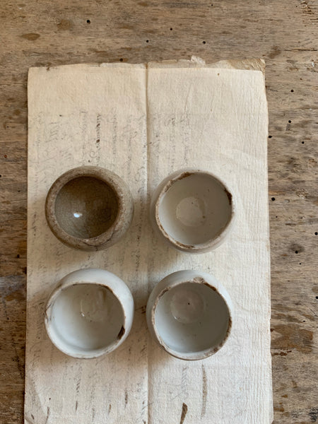 Vintage Mixed Escargot Stoneware Pots Set