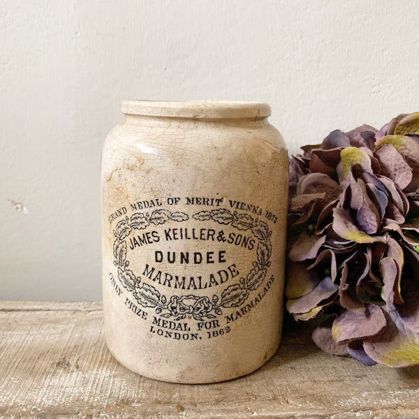 Large Vintage James Keiller & Son Marmalade Jar