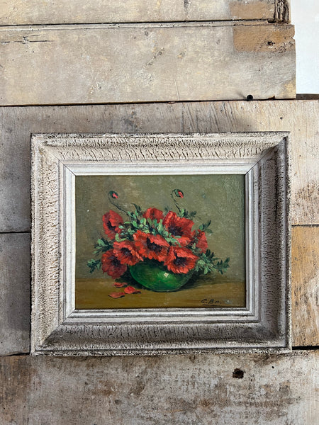 Framed Vintage French Oil Painting