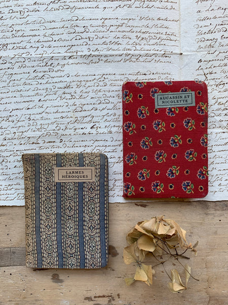 Miniature Fabric French Books for Styling