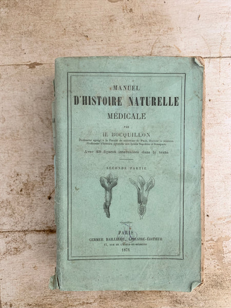 1871 D'Histoire Naturelle Médicale Book