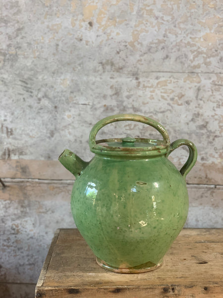 Large Vintage Green Gargoulette