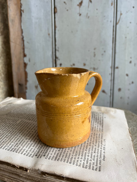Vintage French Yellow Jug