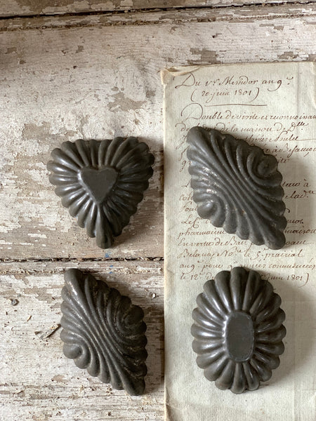 Vintage French Fluted Patisserie Tins