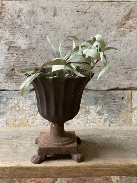 French Vintage Metal Urn