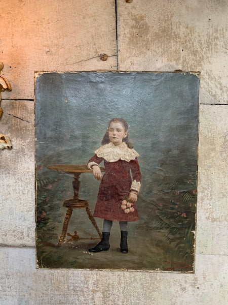 Vintage Portrait on Canvas