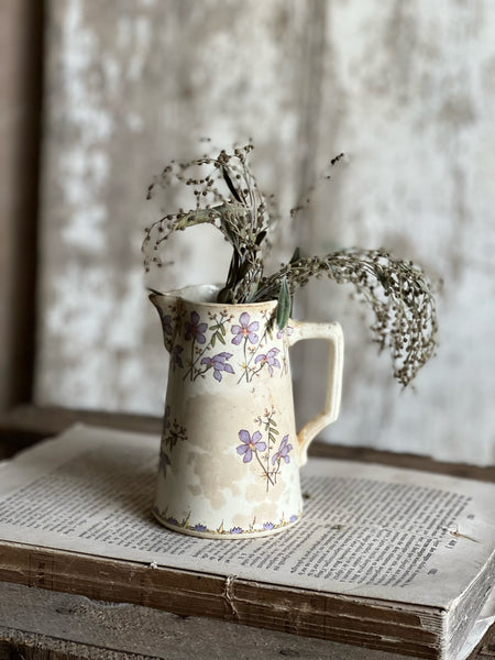 Vintage French Floral Jug