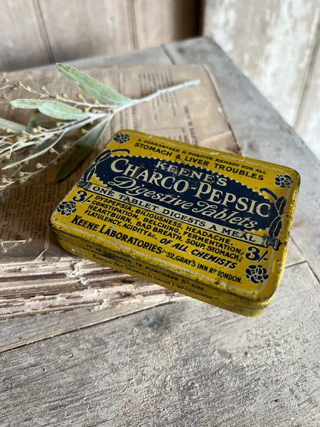 Vintage Keenes Digestive Tablets Tins