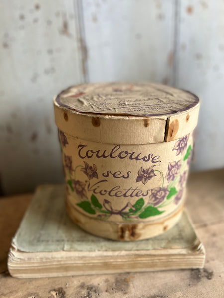 Vintage Violettes French Soap Box Gift Box