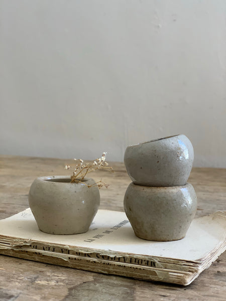 Vintage Escargot Stoneware Pots