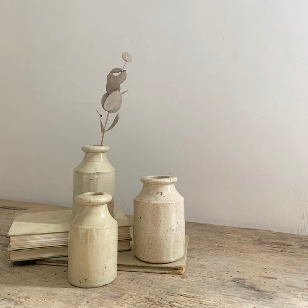 Cluster of Antique Stoneware Bottles