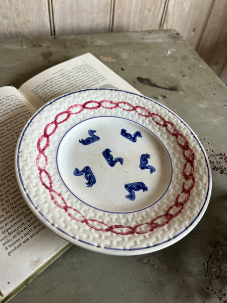 French Vintage Cute Duck Plate