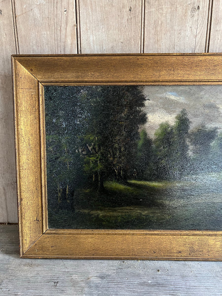 Large Landscape French Oil Painting