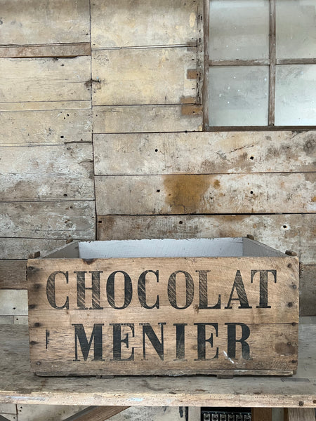 Large Vintage Chocolat Menier Crate