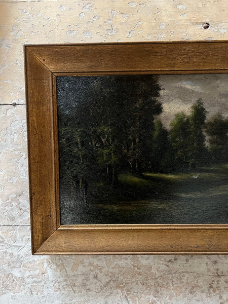 Large Landscape French Oil Painting