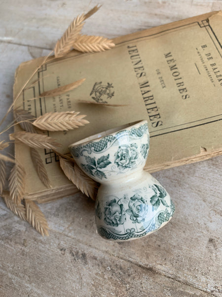 Vintage French Transferware Eggcup