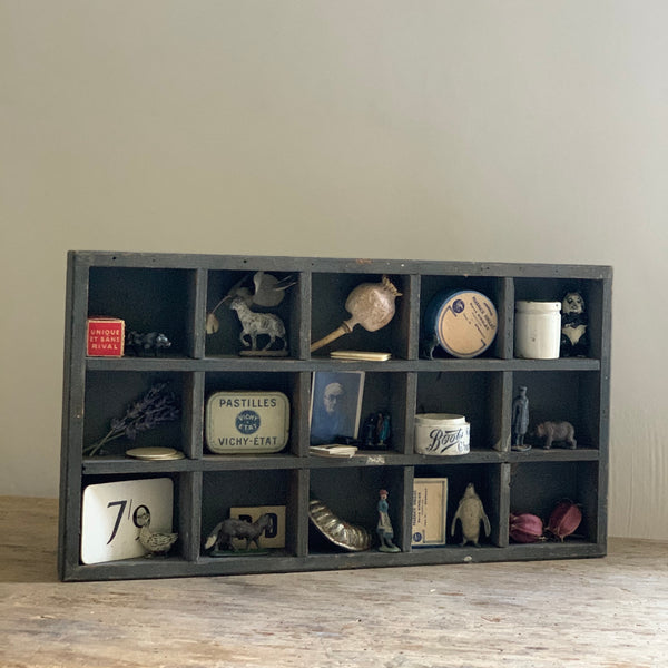 Vintage Blue French Nik Nak Trays