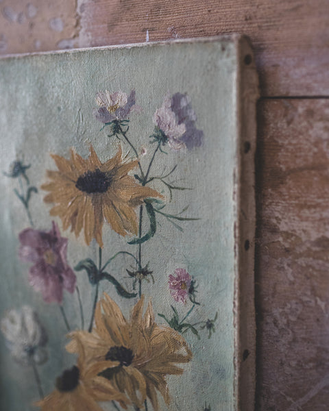 Stunning French Floral Oil on Canvas