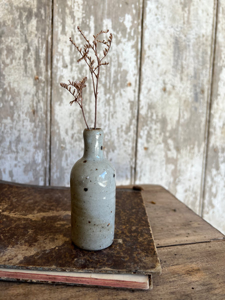 Vintage Stoneware Mini Bottle