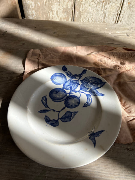 Gorgeous Vintage French Longwy Fruit Plate