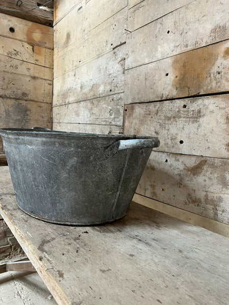 French Galvanised Tub