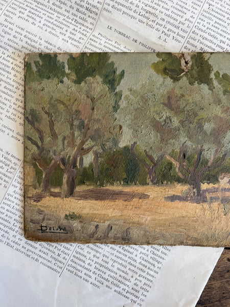 Small Trees Oil on Board