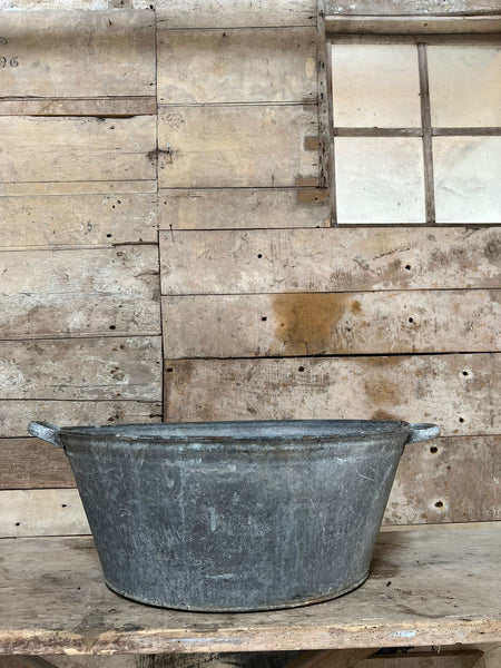 French Galvanised Tub