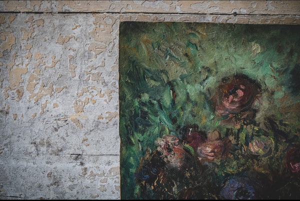 Beautiful French Floral Oil Painting