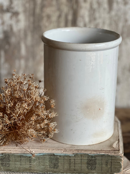 Huge French Creil Et Montereau Antique Pot