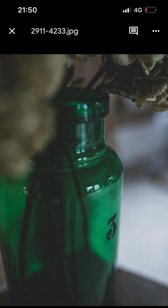 Parisian Etched Glass Bottle