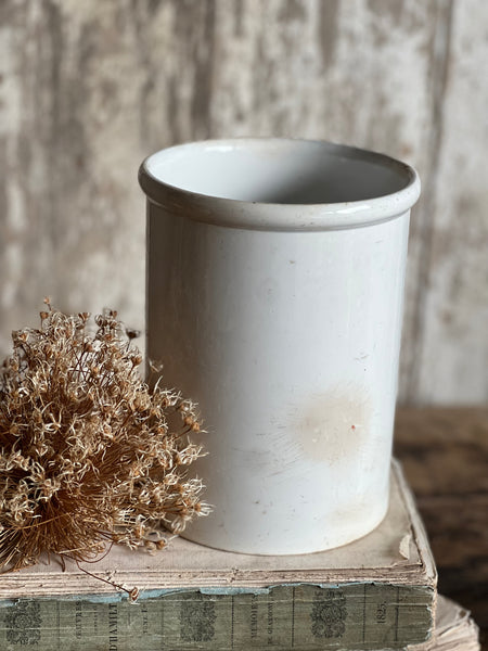 Huge French Creil Et Montereau Antique Pot
