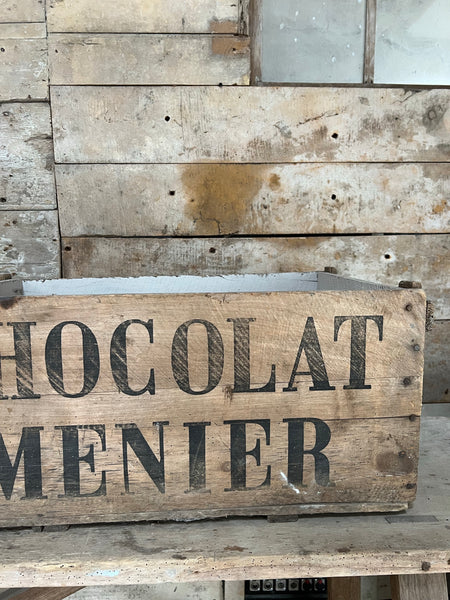 Large Vintage Chocolat Menier Crate