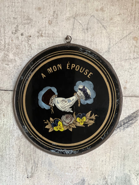 Mon Épouse glass tokens