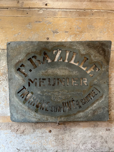 Large French 1920s Vintage  Stencil