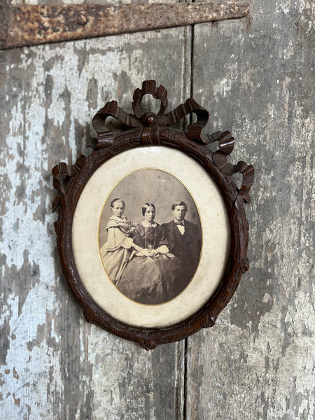 Antique Shabby Chic Framed Photograph
