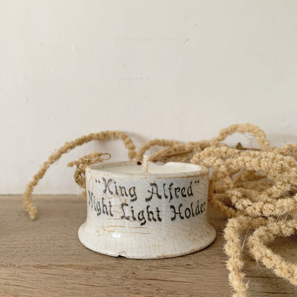 King Alfred Night Light Vintage Pot Candle in Wild Fig