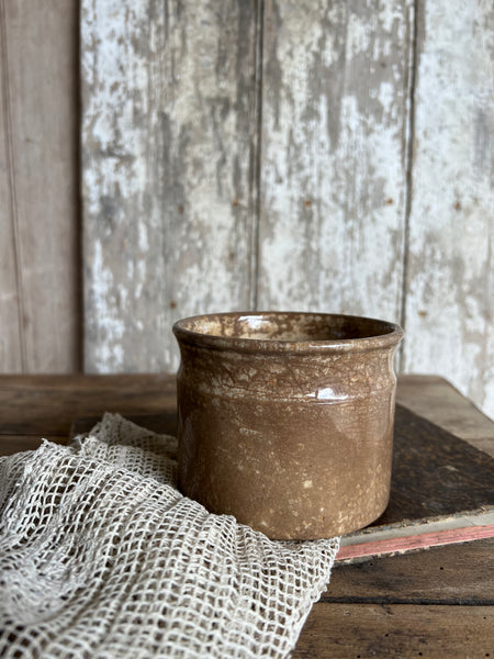 Vintage Worn French Confiture Pot