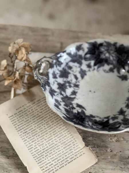 Rustic French Vintage Raised Dish