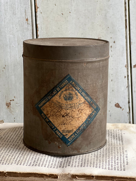 Vintage Chocolate Powder Tin