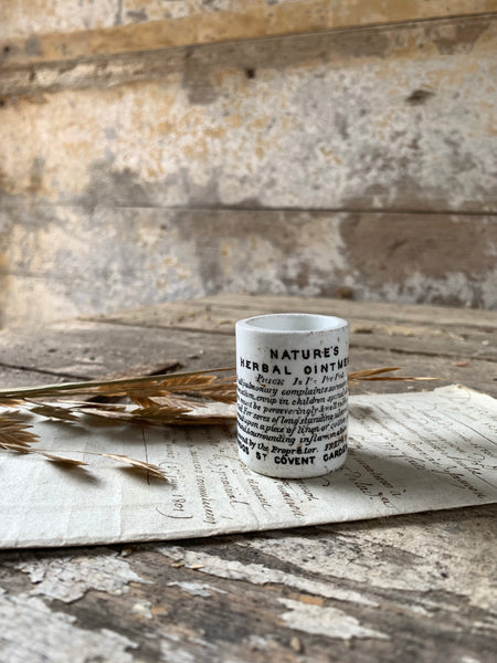 Mini Victorian Herbal Ointment Pot