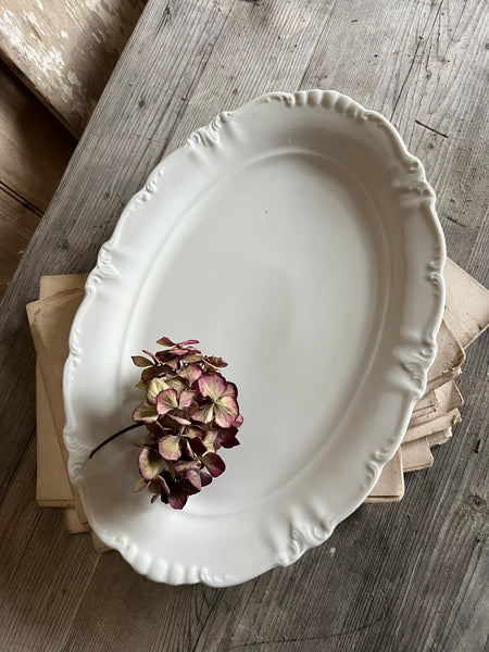 Vintage White Platter Dish